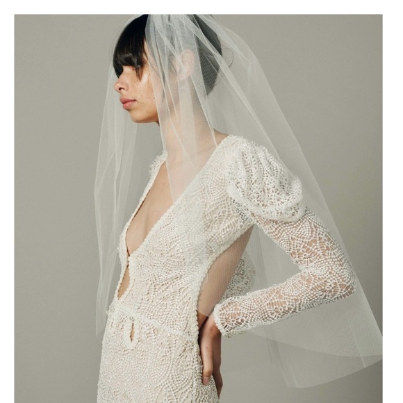 Ofrenda new moon bridal veil in ivory - Picture 1 of 5